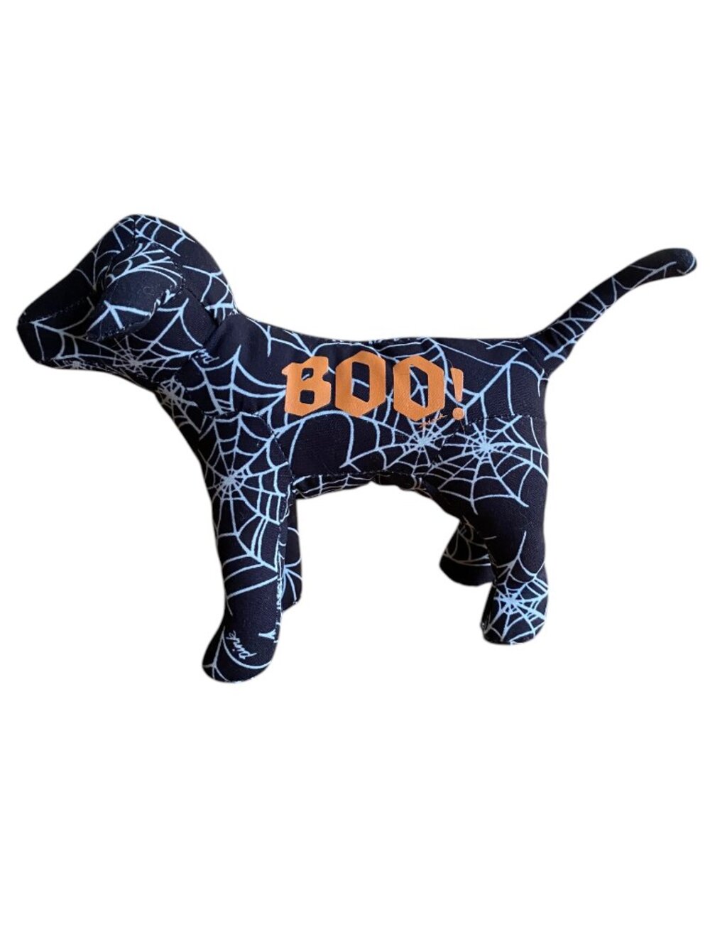 Victoria’s Secret PINK Halloween Limited Edition Spiderweb BOO Dog Plush Rare